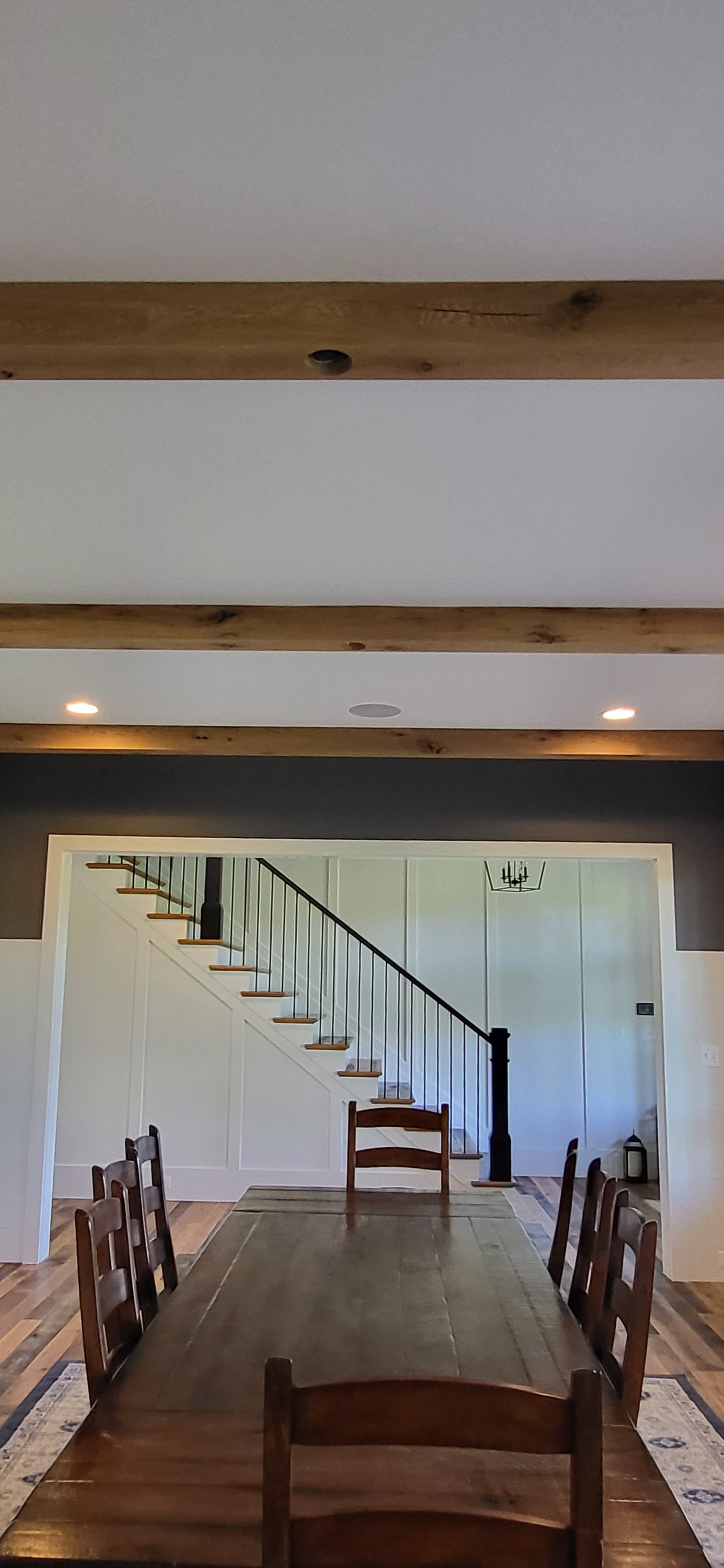 5.5" x 5.5" White Oak Ceiling Beams