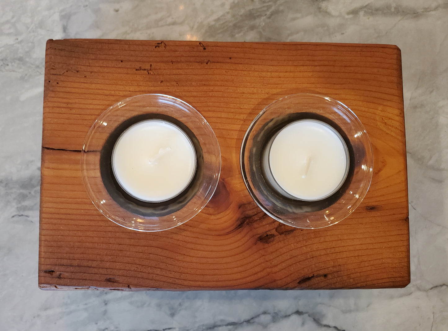 Reclaimed Heartpine Candle Holder