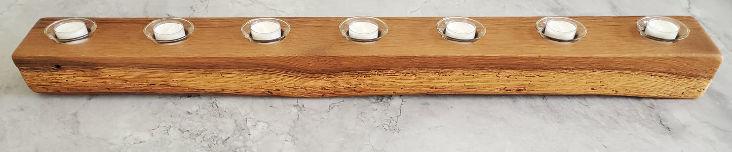 Reclaimed Oak Centerpiece Candle Holder