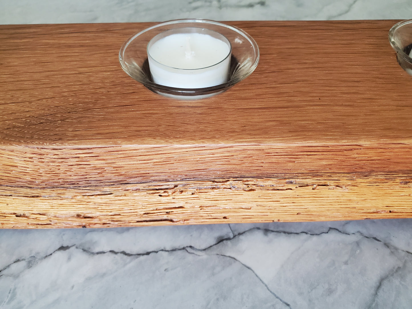 Reclaimed Oak Centerpiece Candle Holder