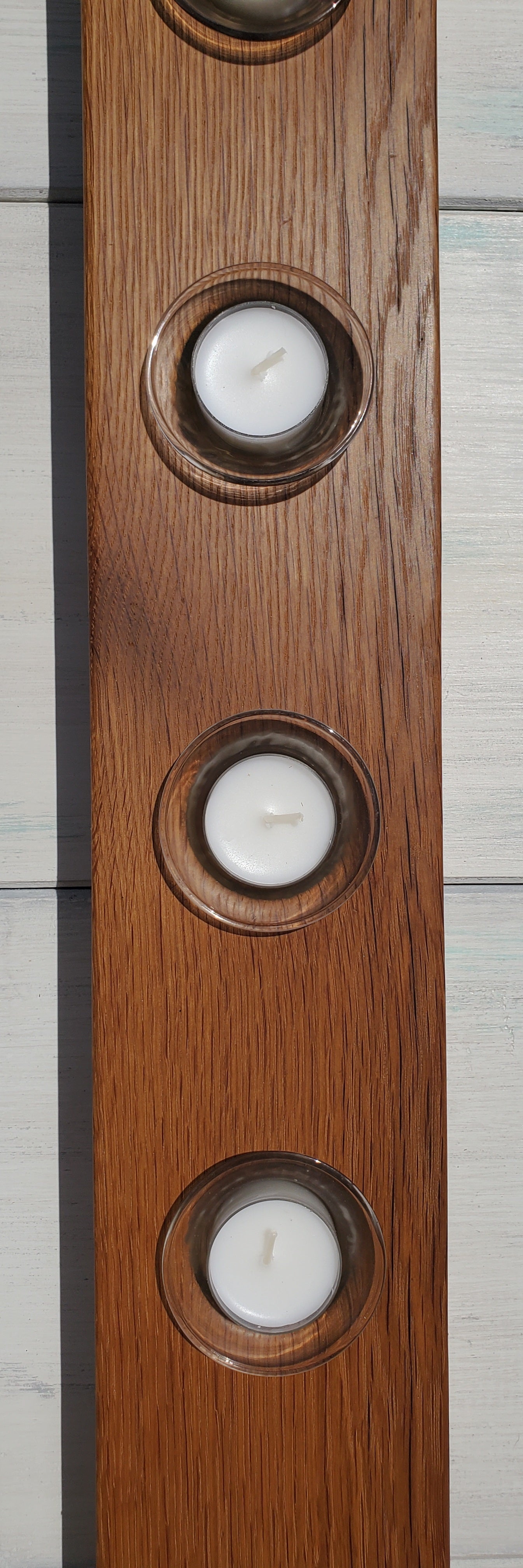 Reclaimed Oak Centerpiece Candle Holder