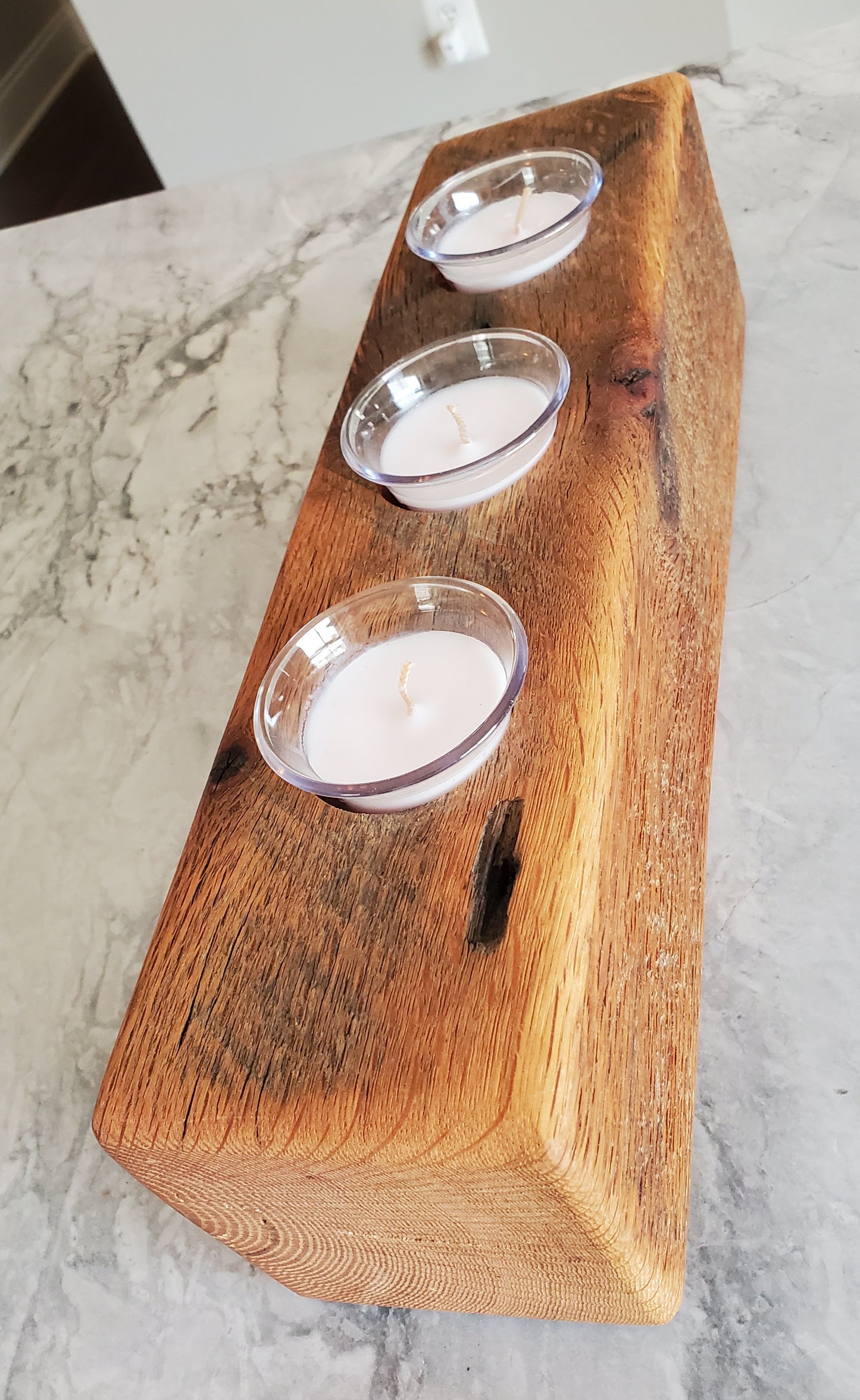 Reclaimed Oak Candle Holder