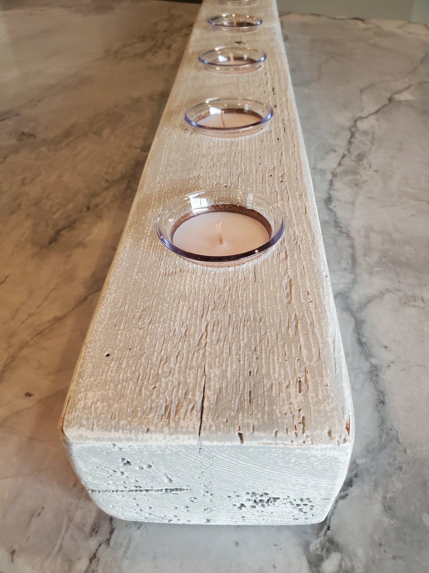 Reclaimed Pine Chalk Paint Candle Holder