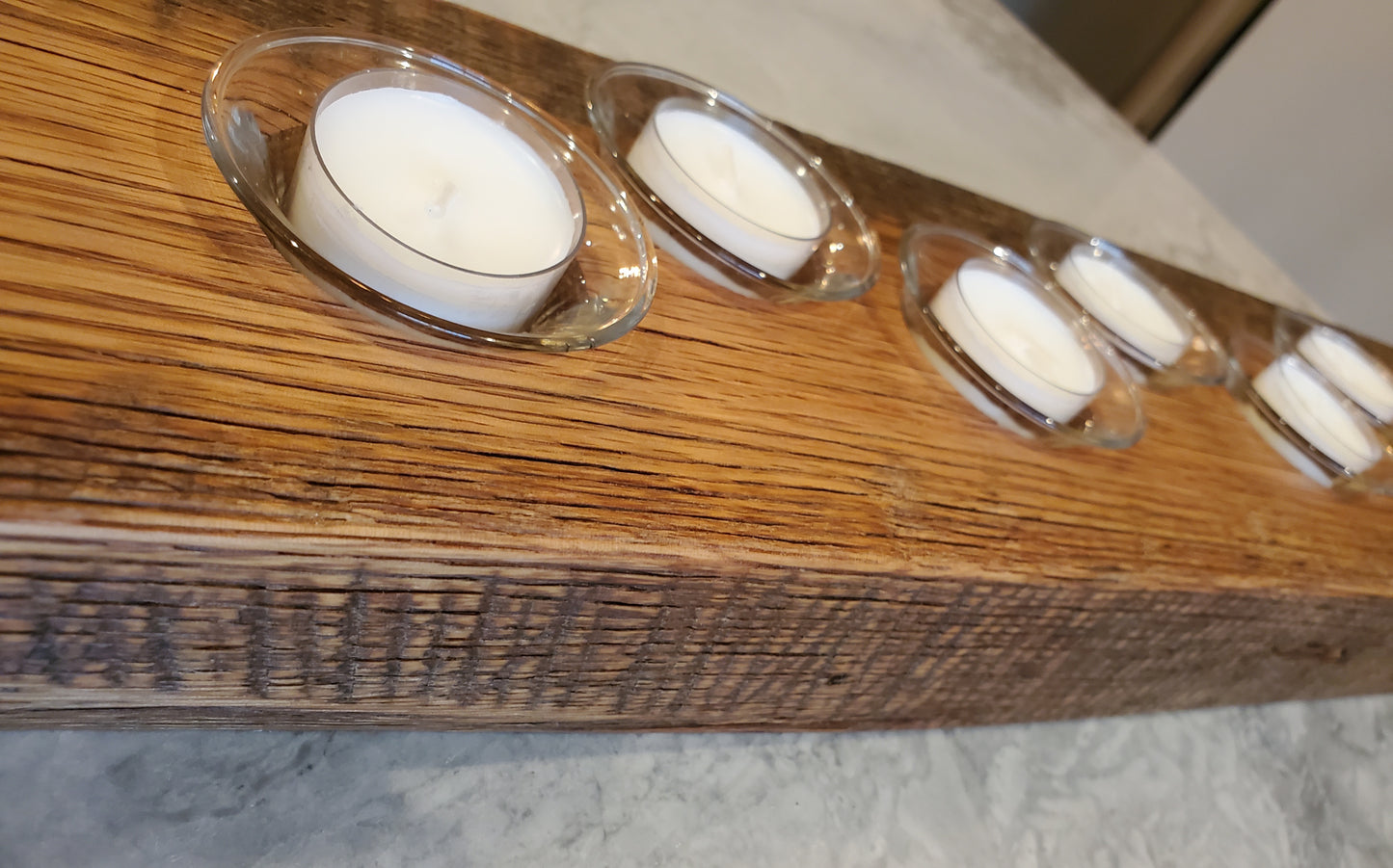 Reclaimed Oak Centerpiece Candle Holder