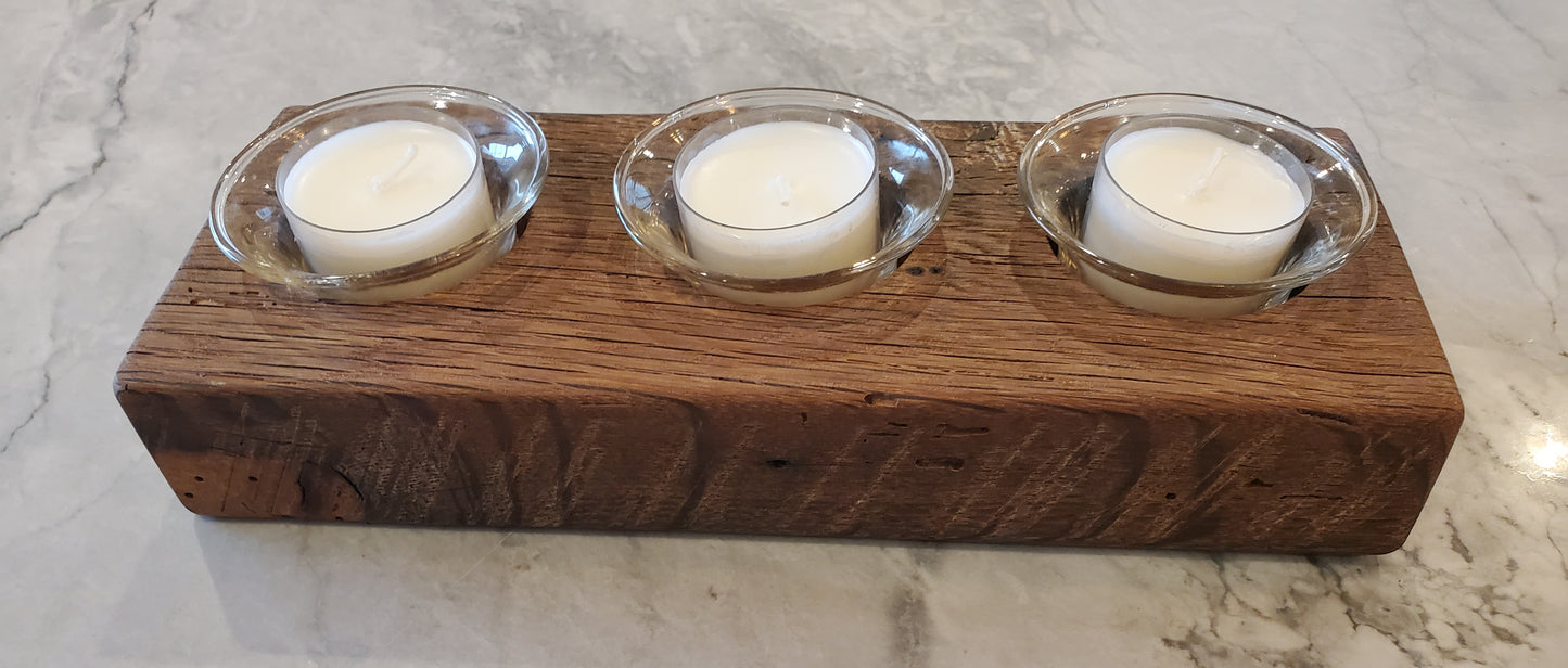 Reclaimed Oak Candle Holder