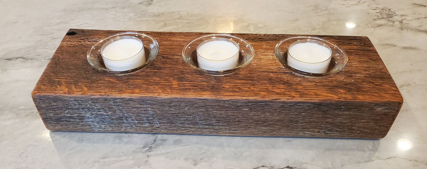 Reclaimed Oak Candle Holder