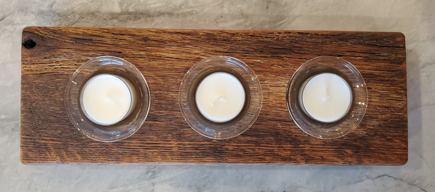 Reclaimed Oak Candle Holder