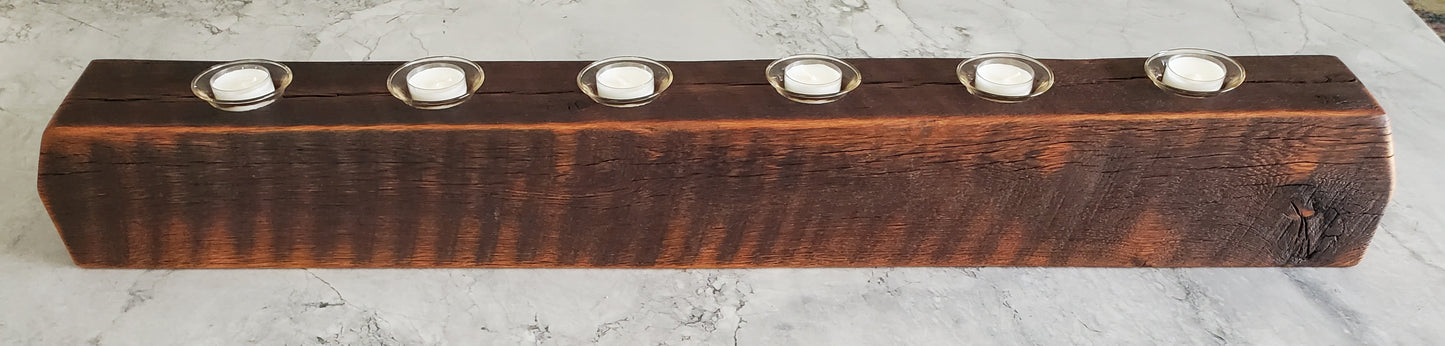 Reclaimed Oak Centerpiece Candle Holder