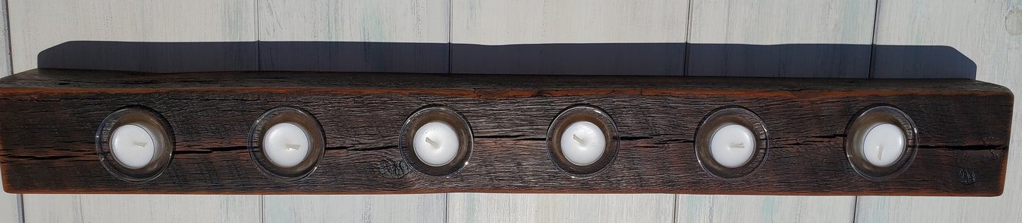 Reclaimed Oak Centerpiece Candle Holder