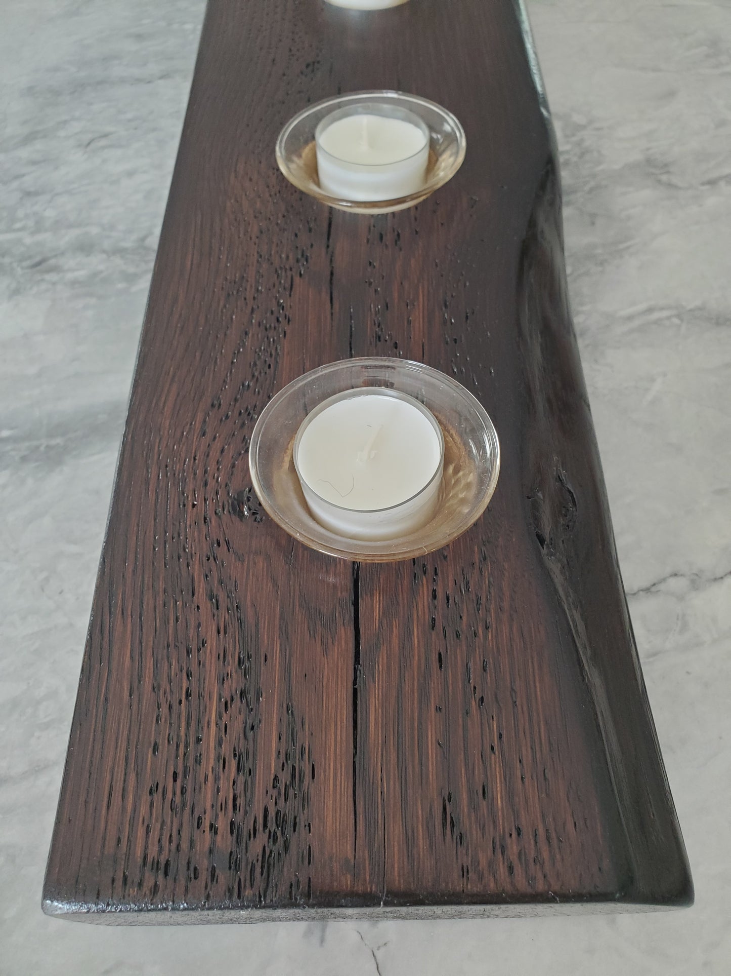 Reclaimed Oak Centerpiece Candle Holder
