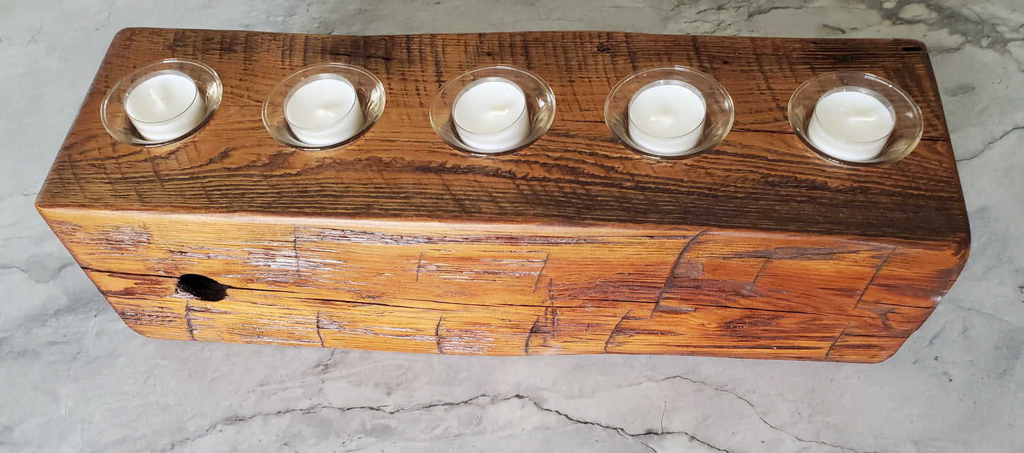 Reclaimed Hearpine Centerpiece Candle Holder