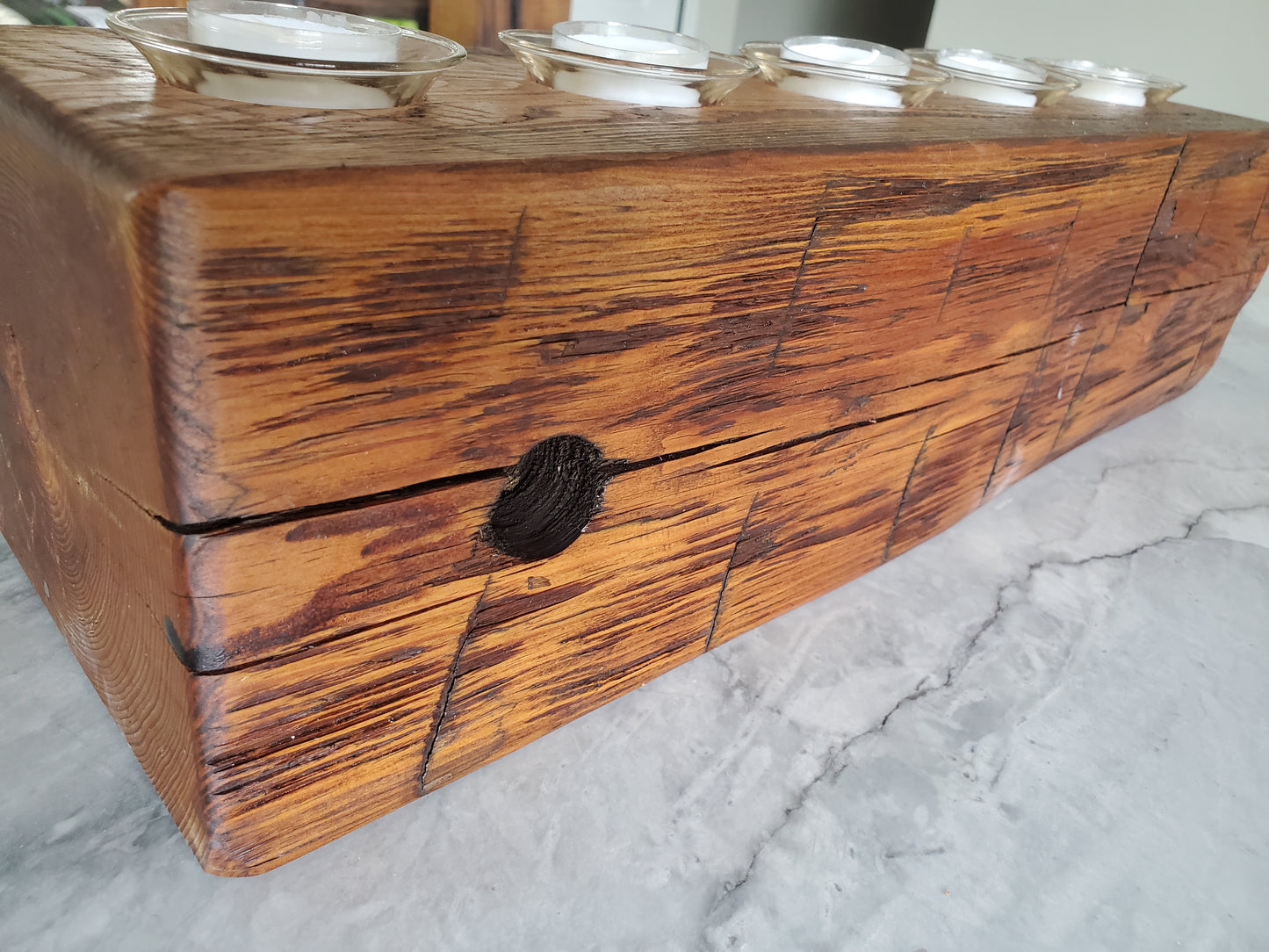 Reclaimed Hearpine Centerpiece Candle Holder