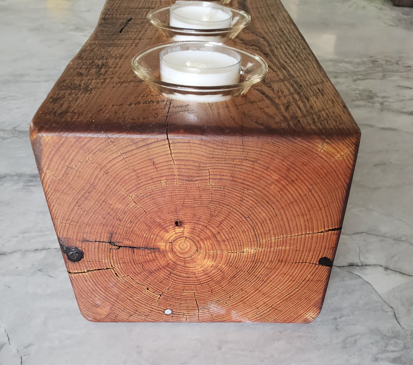 Reclaimed Hearpine Centerpiece Candle Holder