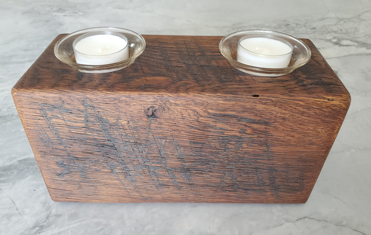 Reclaimed Oak Candle Holder