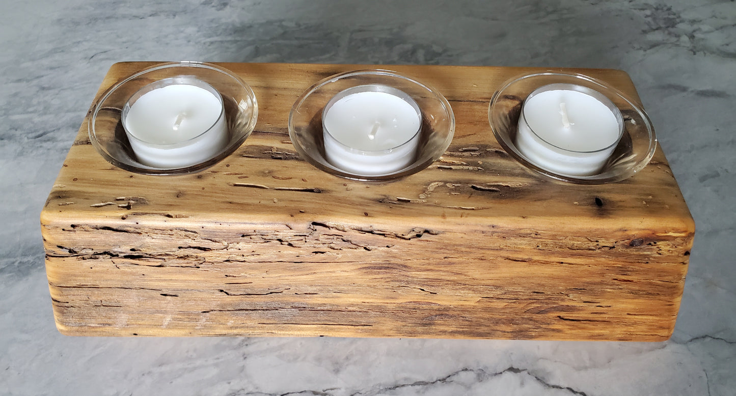 Reclaimed Oak Candle Holder