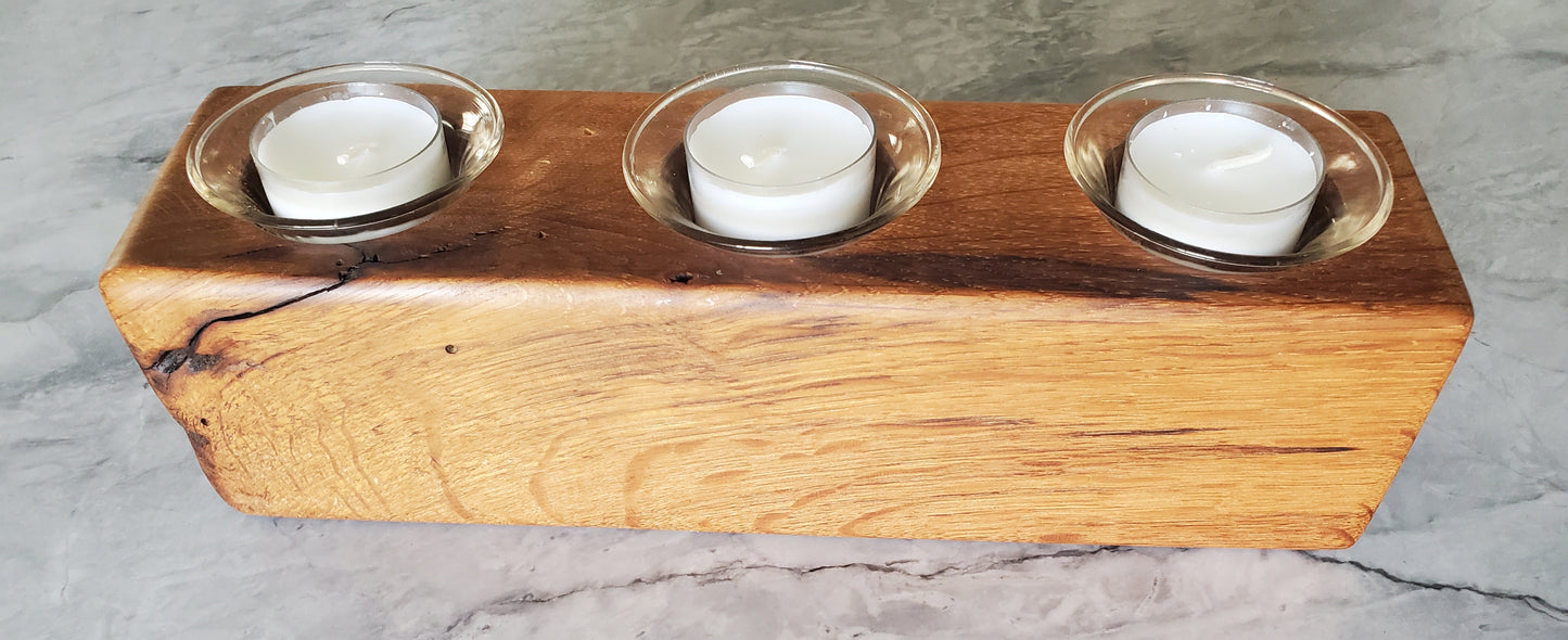 Reclaimed Oak Candle Holder
