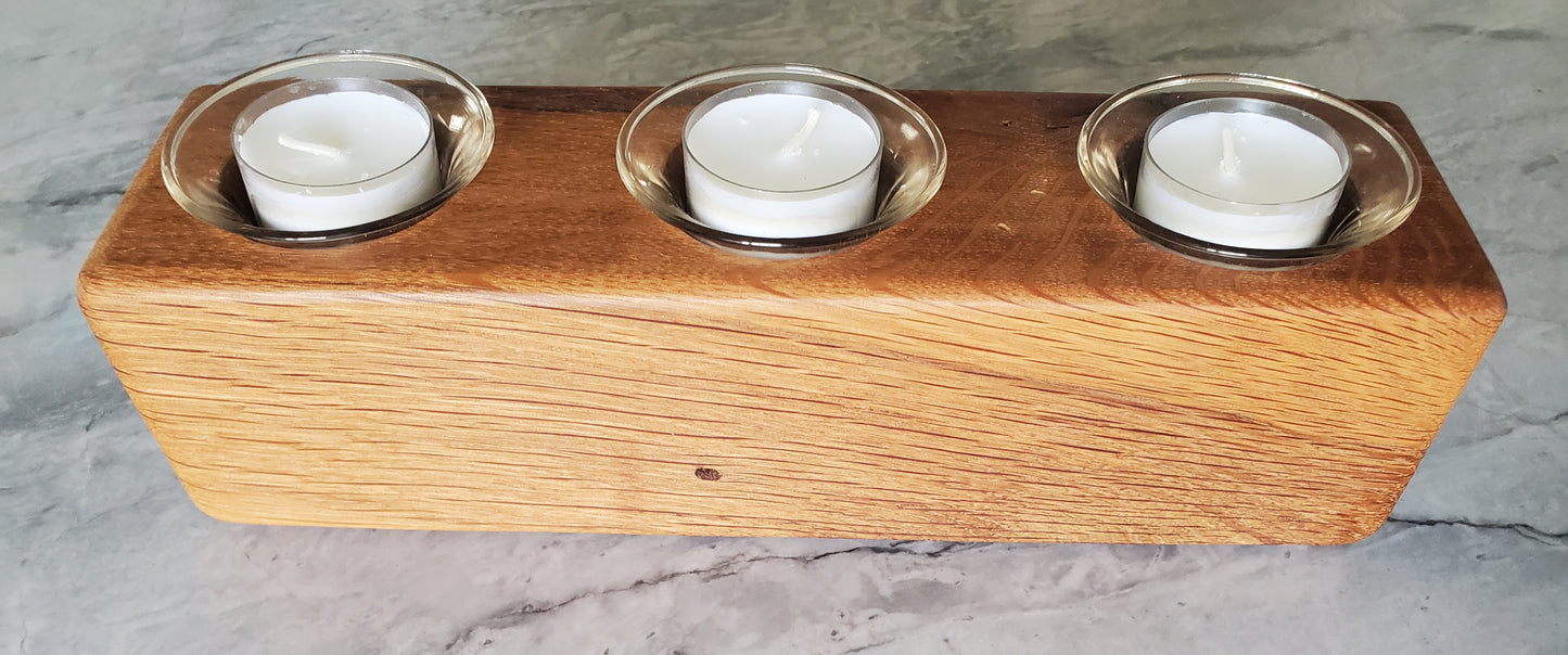 Reclaimed Oak Candle Holder