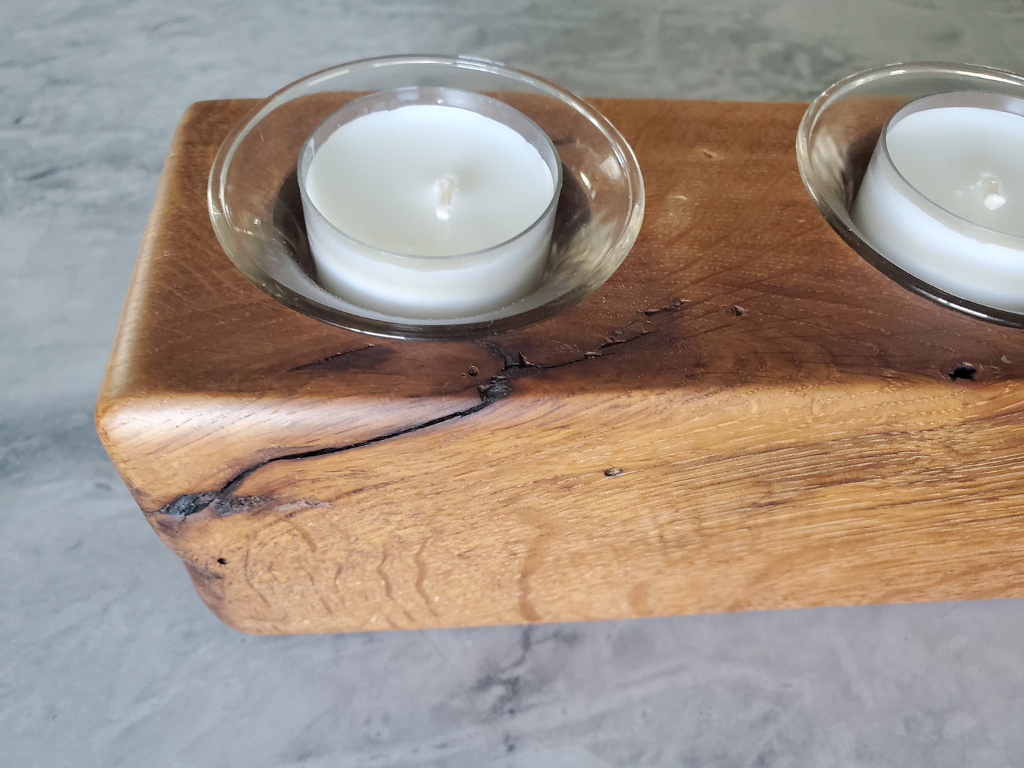Reclaimed Oak Candle Holder